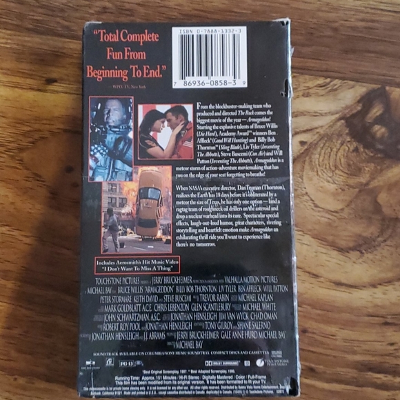 Armageddon VHS - Picture 3 of 3